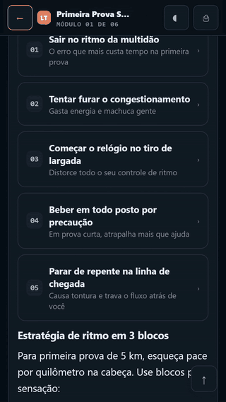 Guia das 7 Fases da Prova em uso
